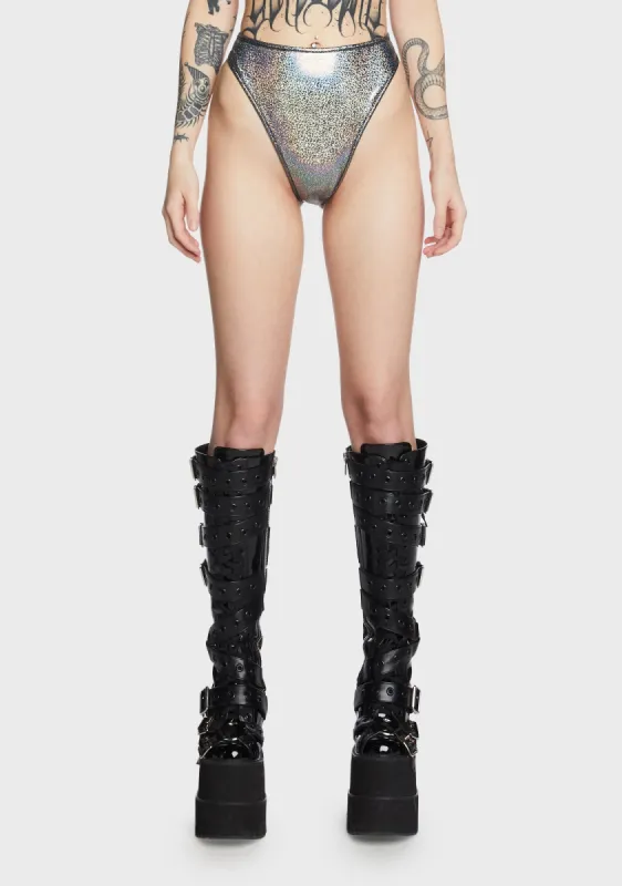 High Waist Thong Bikini Bottom sold by Dolls Kill