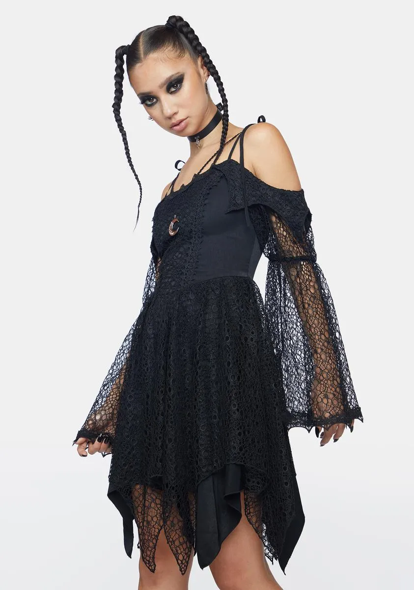 Layered Lace Off Shoulder Mini Dress sold by Dolls Kill product image thumbnail 2