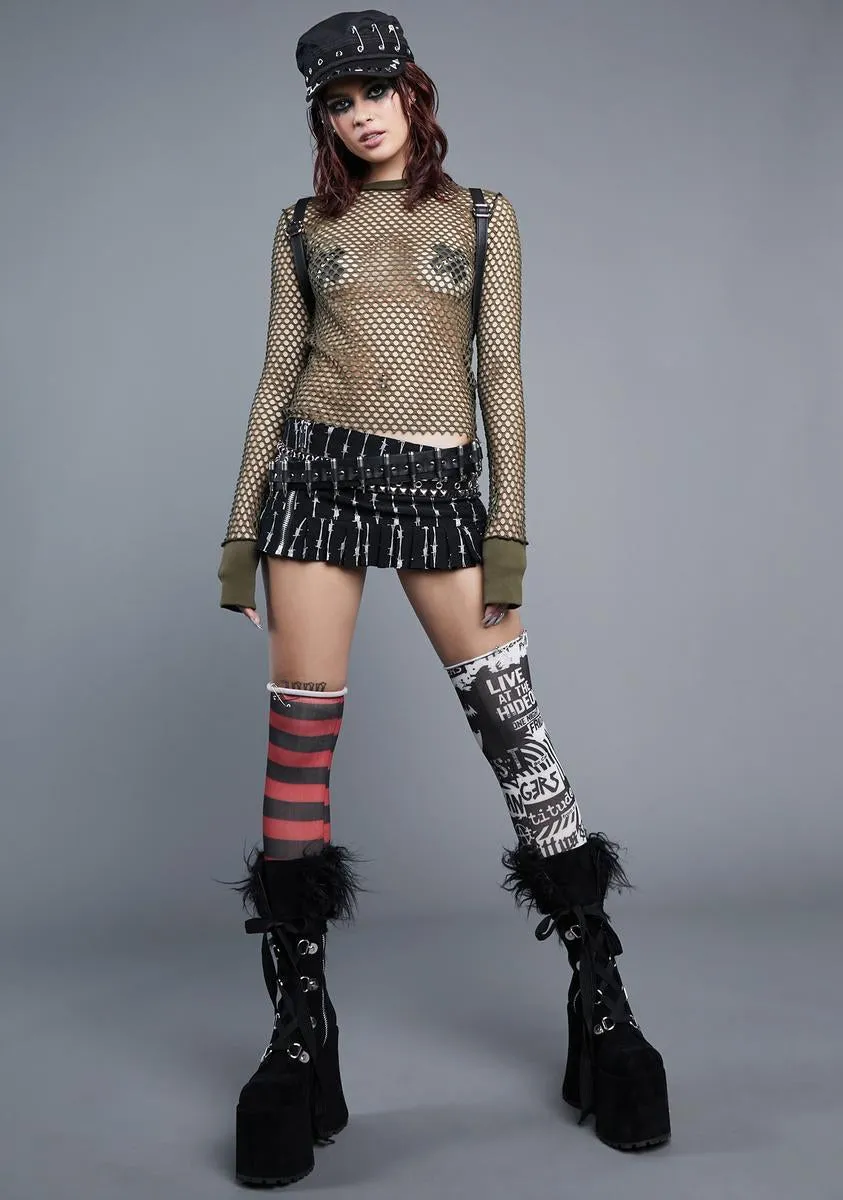 Downward Spiral Fishnet Top sold by Dolls Kill product image thumbnail 3