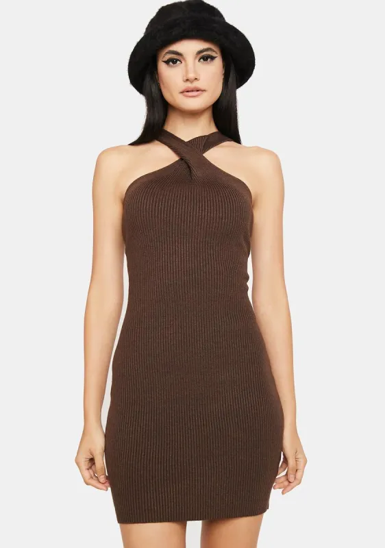 Penny Not Likely Ribbed Knit Mini Dress sold by Dolls Kill