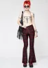 Cherry Hit Tha Books Plaid Flare Pants sold by Dolls Kill