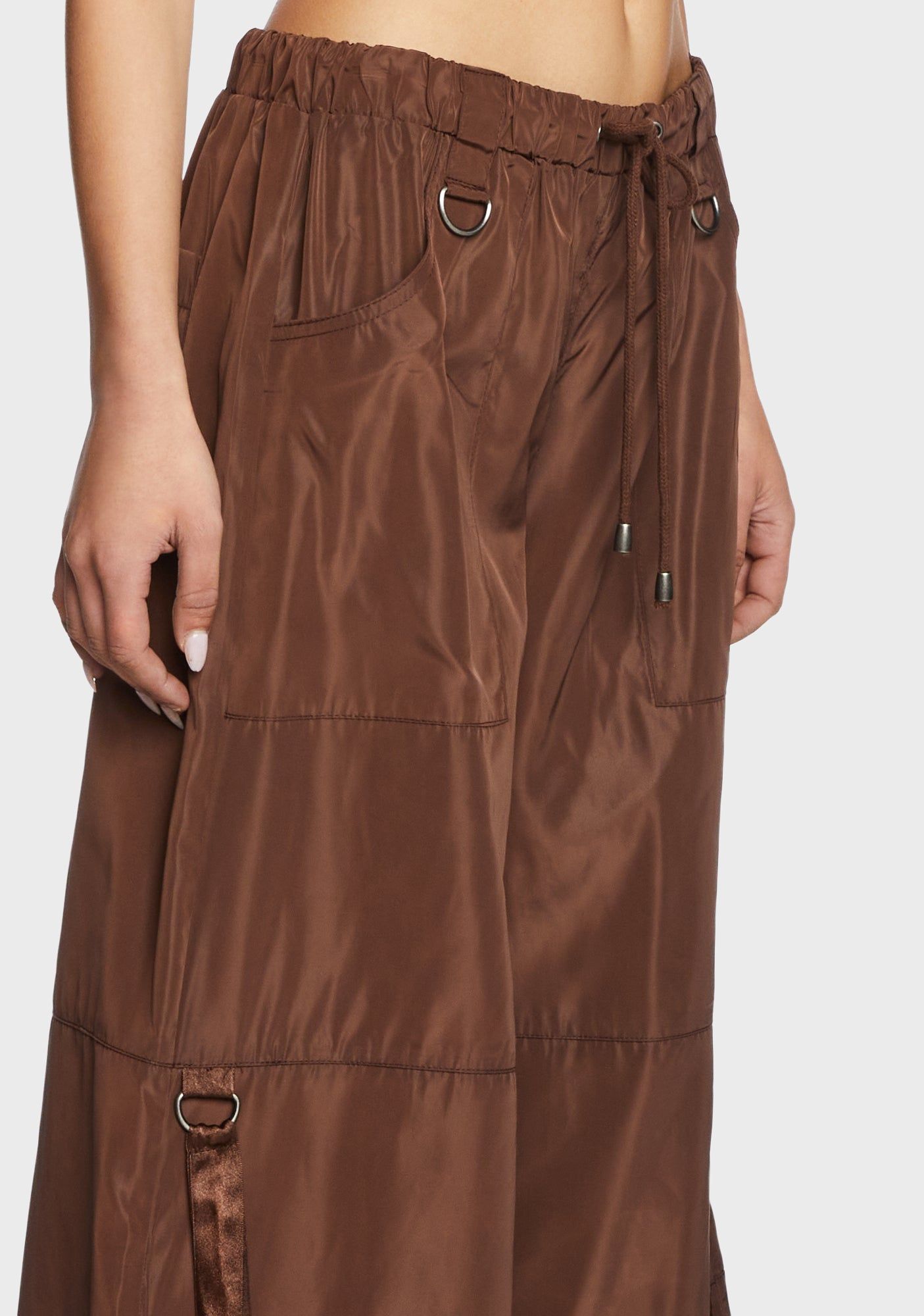 Punk Cred Wide Leg Pants - Brown sold by Dolls Kill product image thumbnail 2