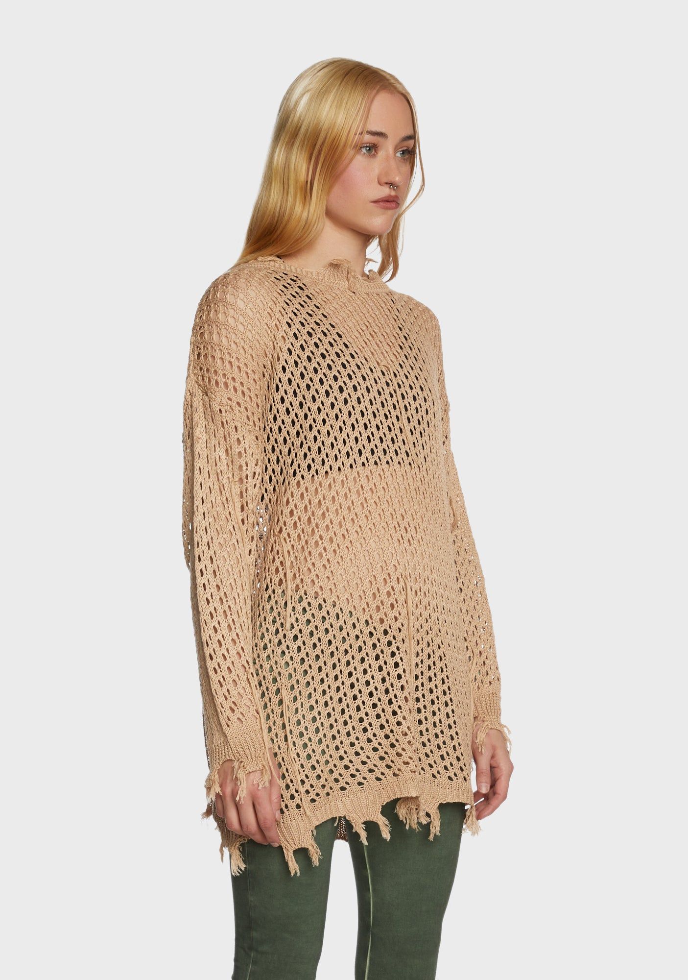 Quick Timing Crochet Top - Brown sold by Dolls Kill product image thumbnail 4