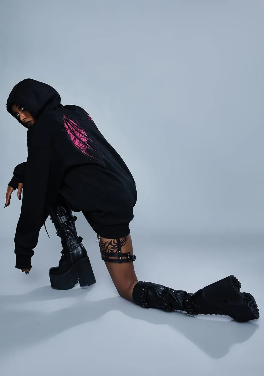 Walk Through Fire Pullover Hoodie sold by Dolls Kill product image thumbnail 4