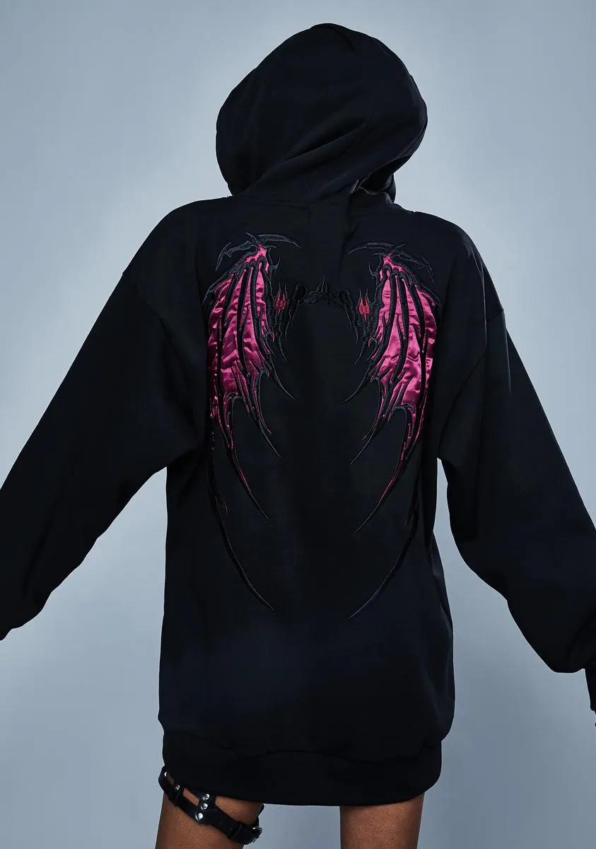 Walk Through Fire Pullover Hoodie sold by Dolls Kill