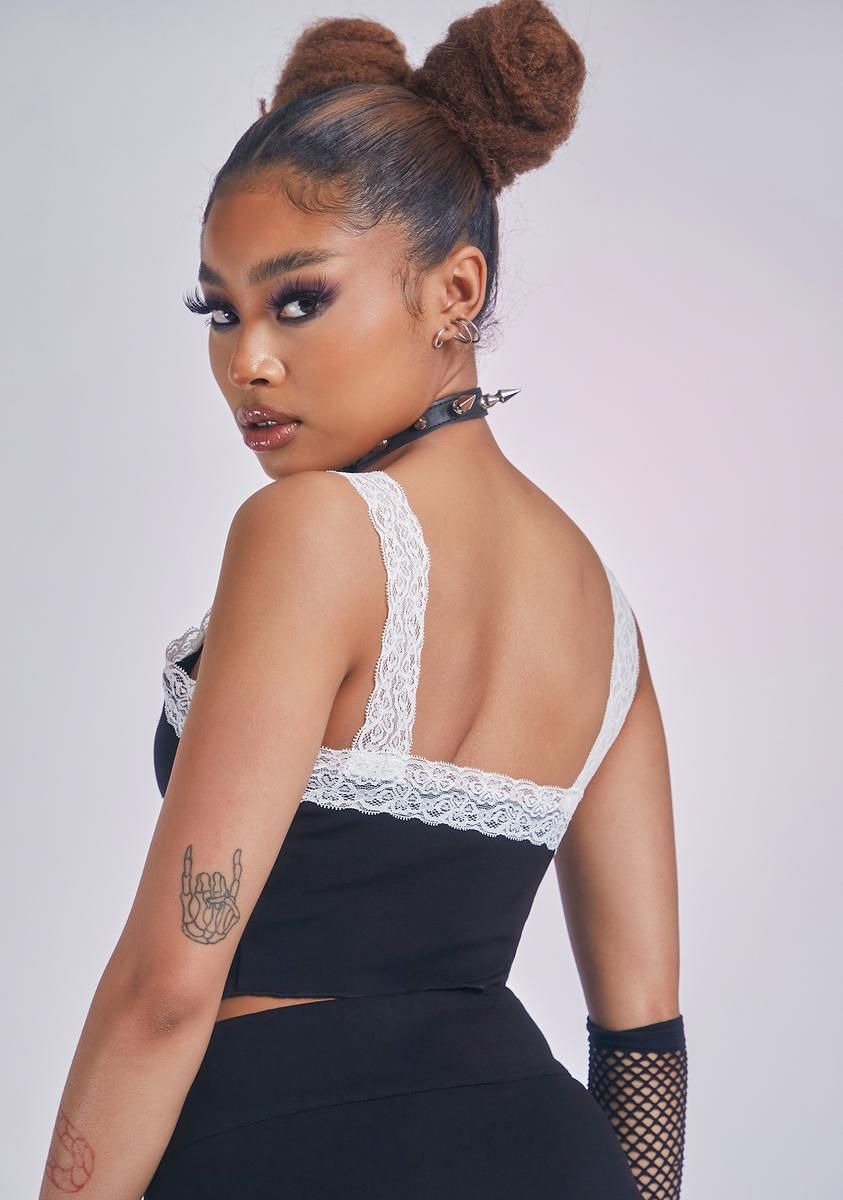 Haute Embrace Lace Cami Tank sold by Dolls Kill product image thumbnail 4