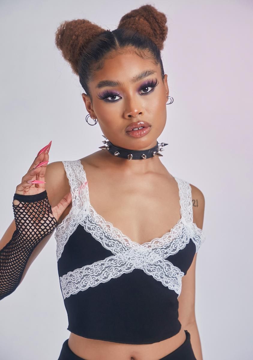 Haute Embrace Lace Cami Tank sold by Dolls Kill