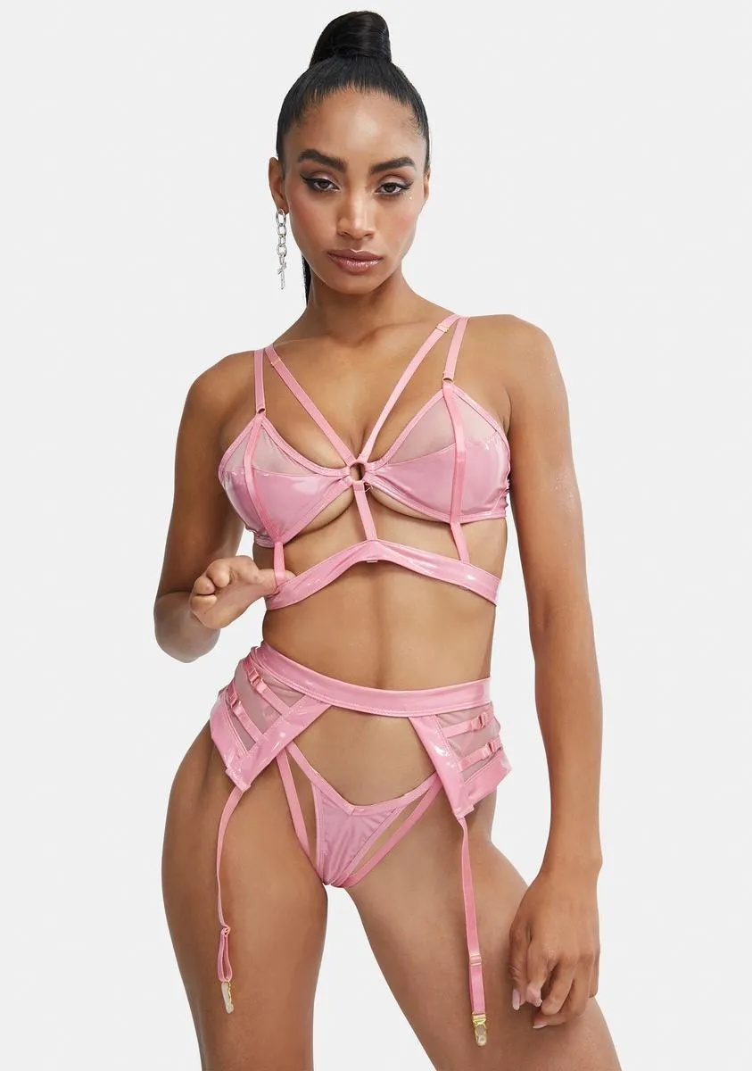 Bubblegum Bliss 3-Piece Garter Set sold by Dolls Kill