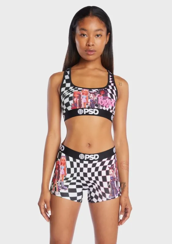 Bratz Checker Sports Bra sold by Dolls Kill