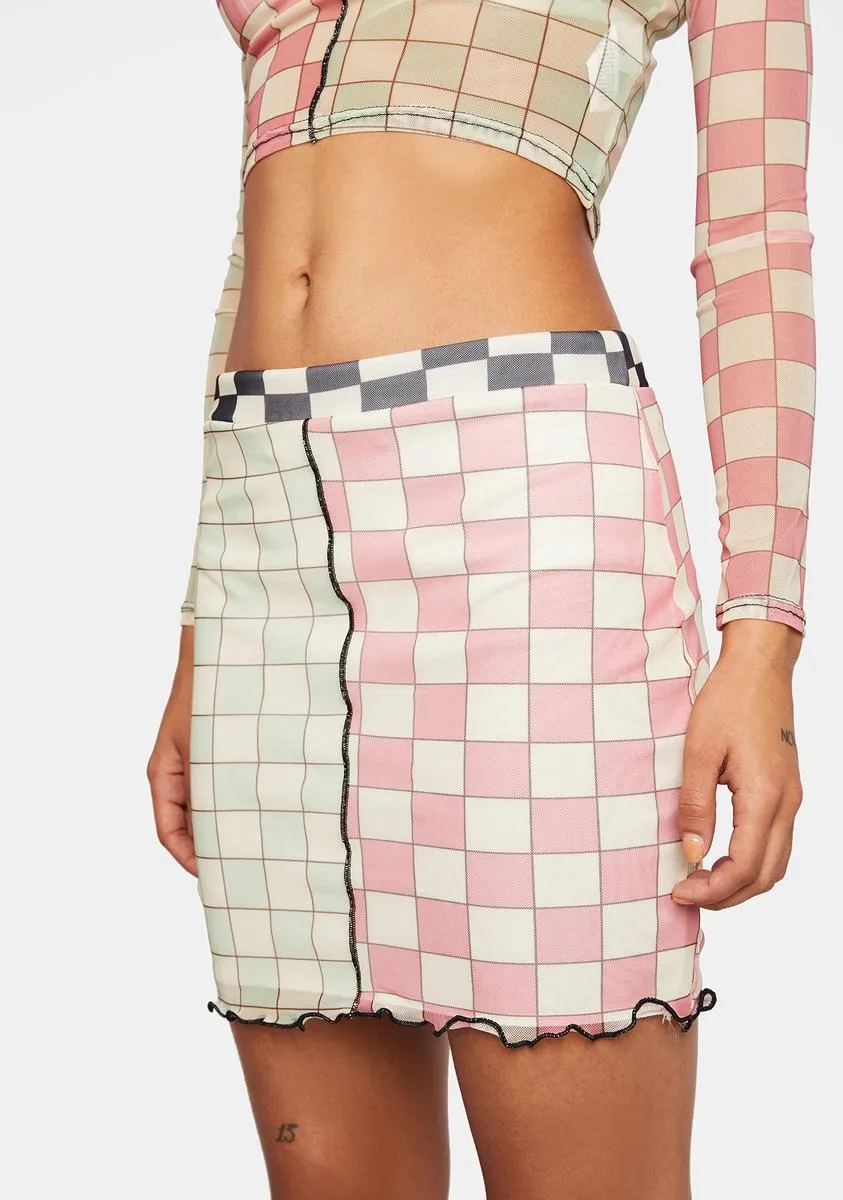 Mesh Mini Skirt sold by Dolls Kill