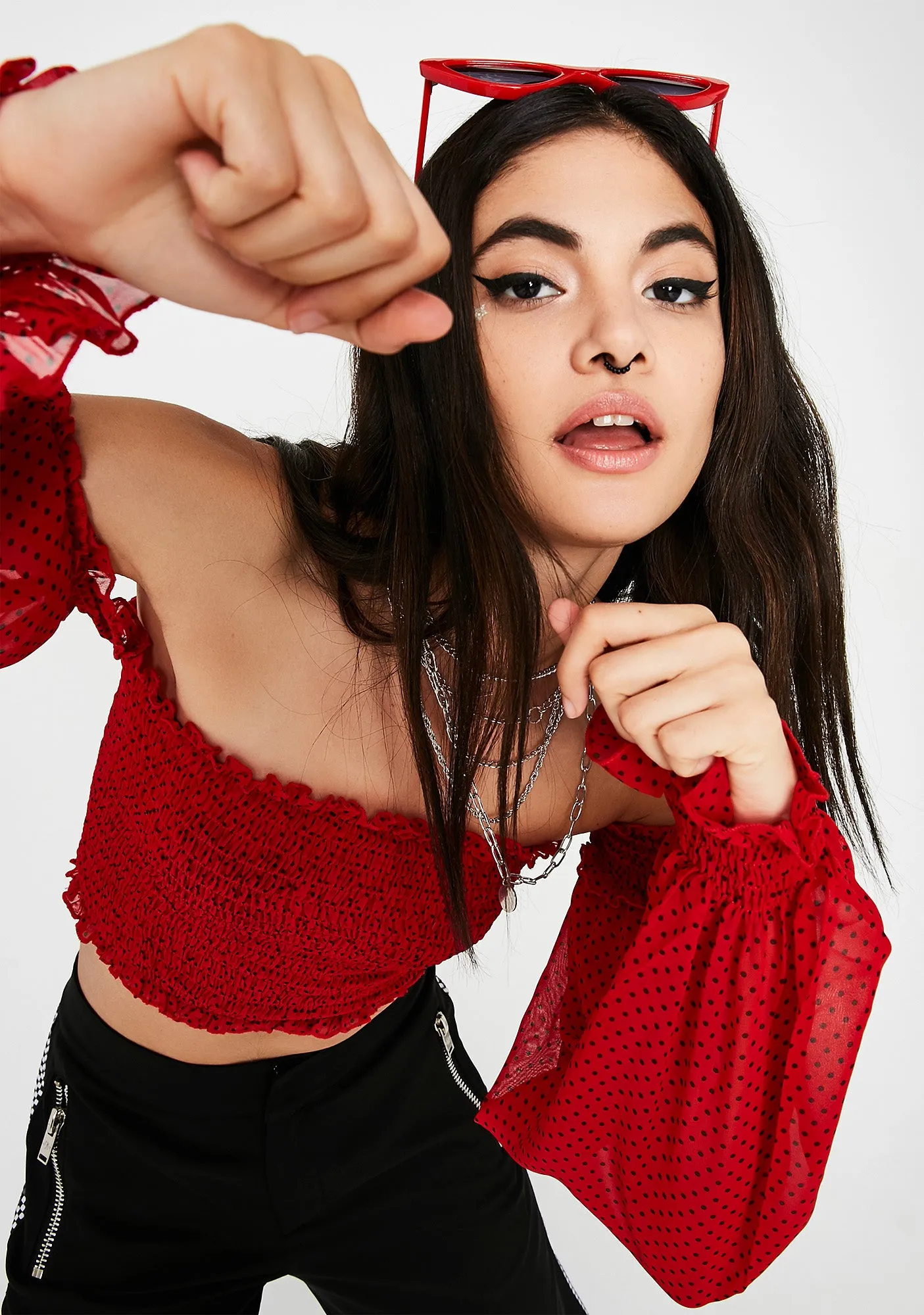 Lady Bug Crop Top sold by Dolls Kill product image thumbnail 4