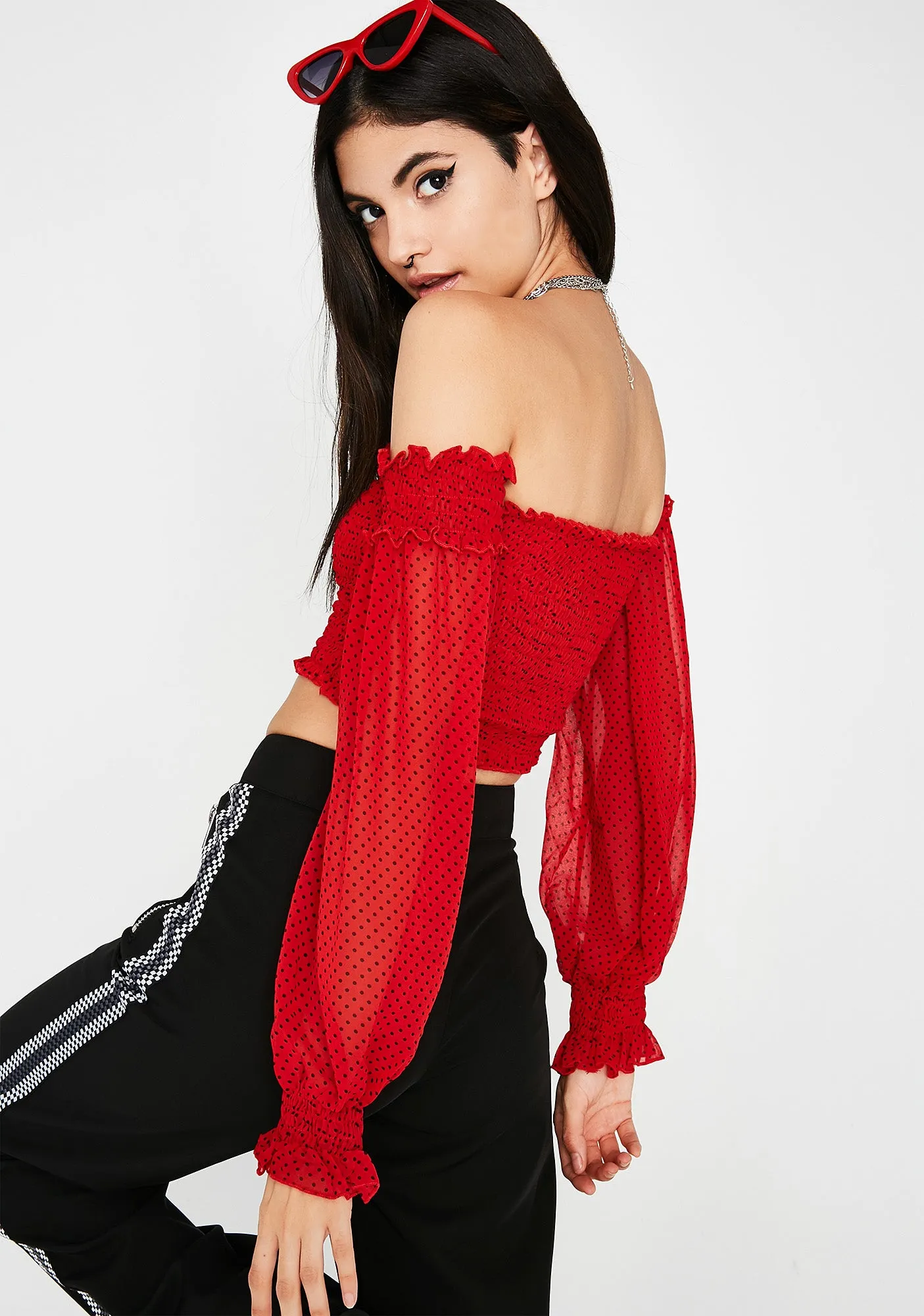 Lady Bug Crop Top sold by Dolls Kill product image thumbnail 2