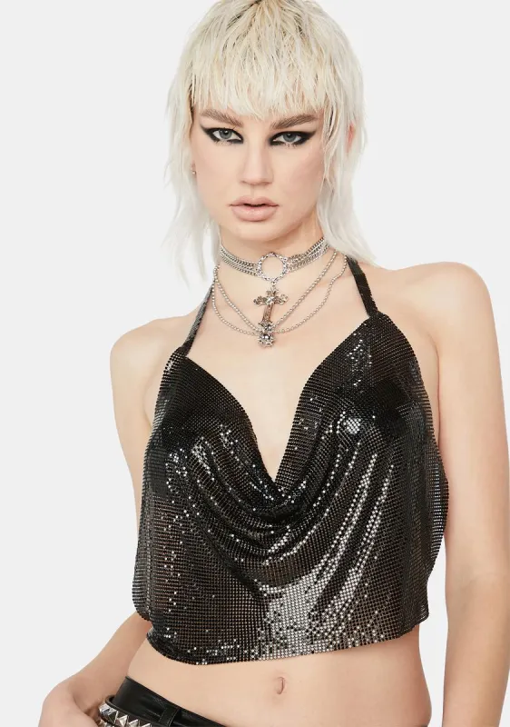 Devious Heiress Activity Chainmail Top sold by Dolls Kill