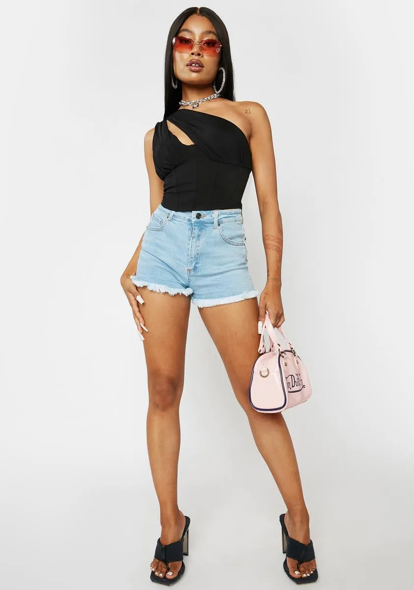 News To Me One Shoulder Crop Top sold by Dolls Kill product image thumbnail 3