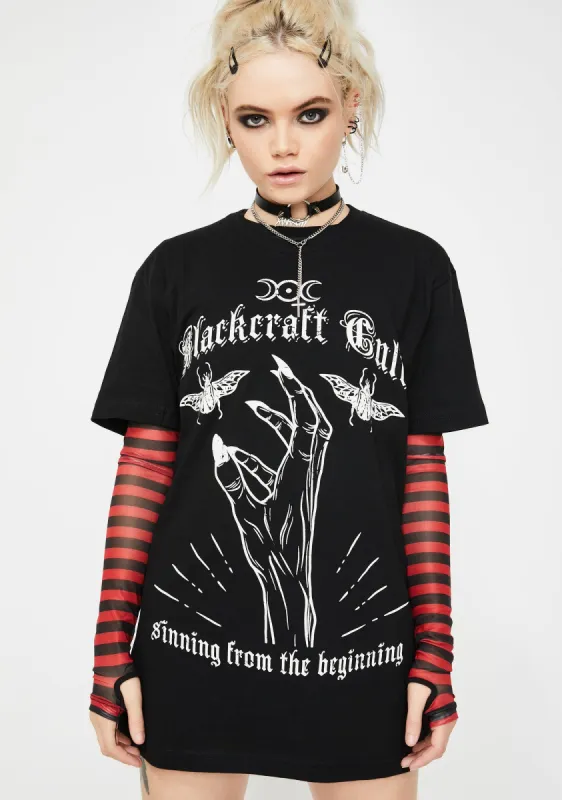 Sinning From The Beginning Graphic Tee sold by Dolls Kill