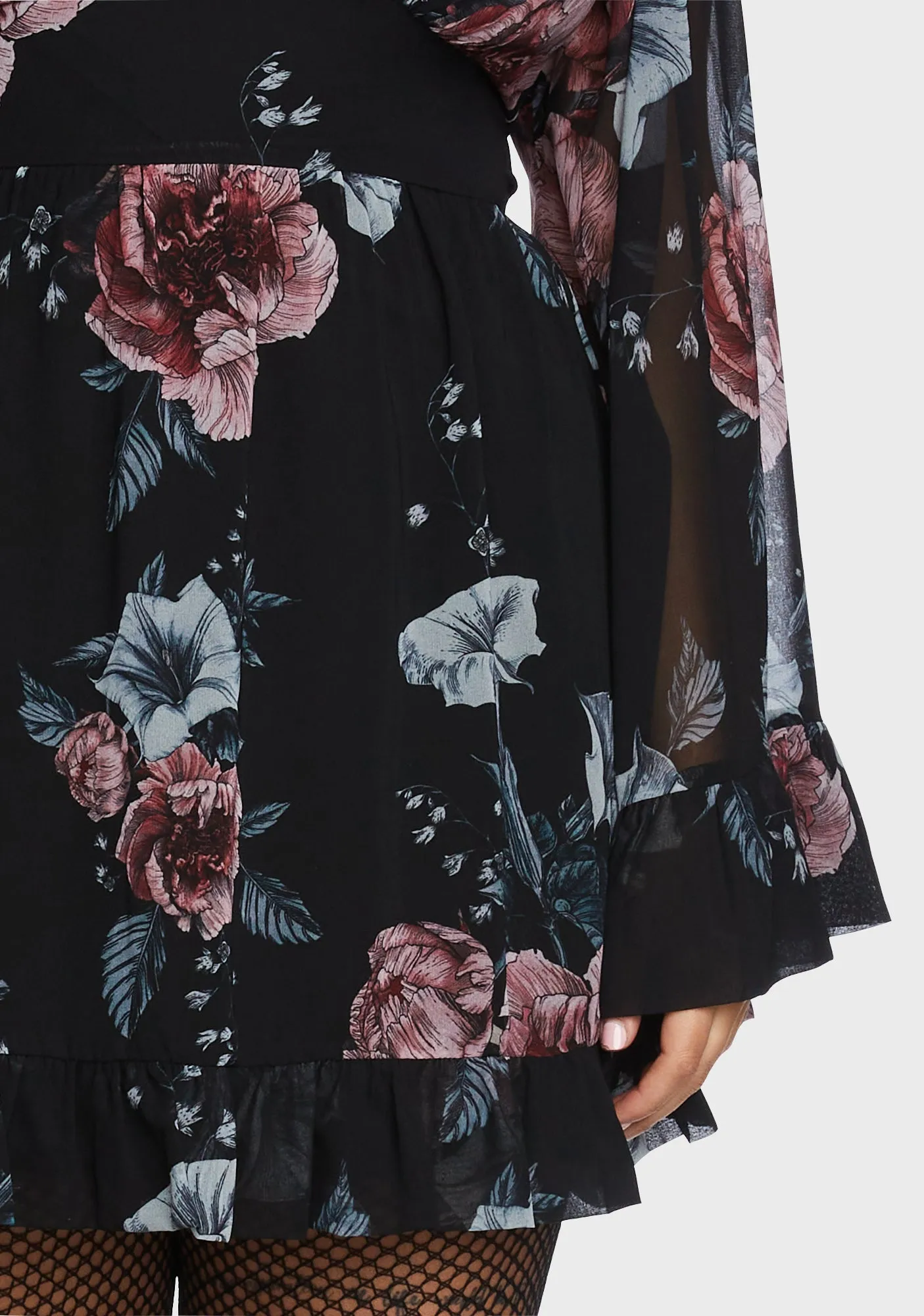 Plus Dreams Unwind Bell Sleeve Dress sold by Dolls Kill product image thumbnail 2