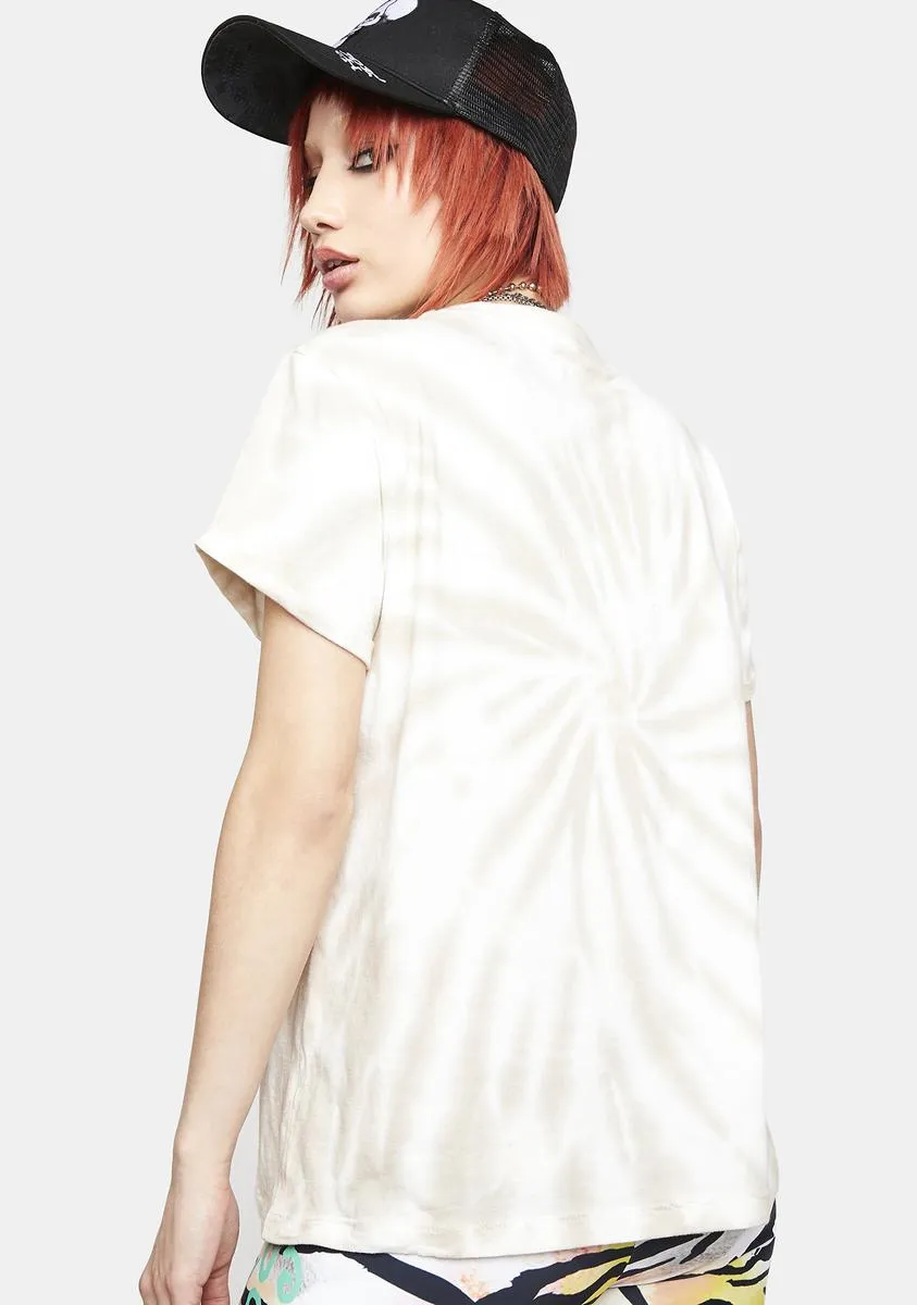 Dagger Skull Tie Dye Graphic Tee sold by Dolls Kill product image thumbnail 4