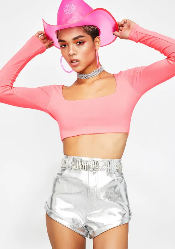 Pixie Neva Holdin' Out Crop Top sold by Dolls Kill