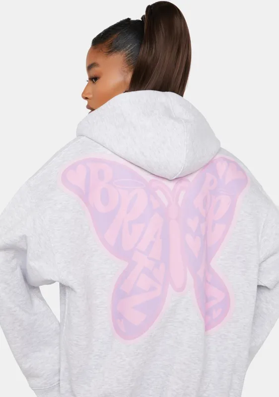 x Bratz Printed Oversized Zip Through Hoodie sold by Dolls Kill