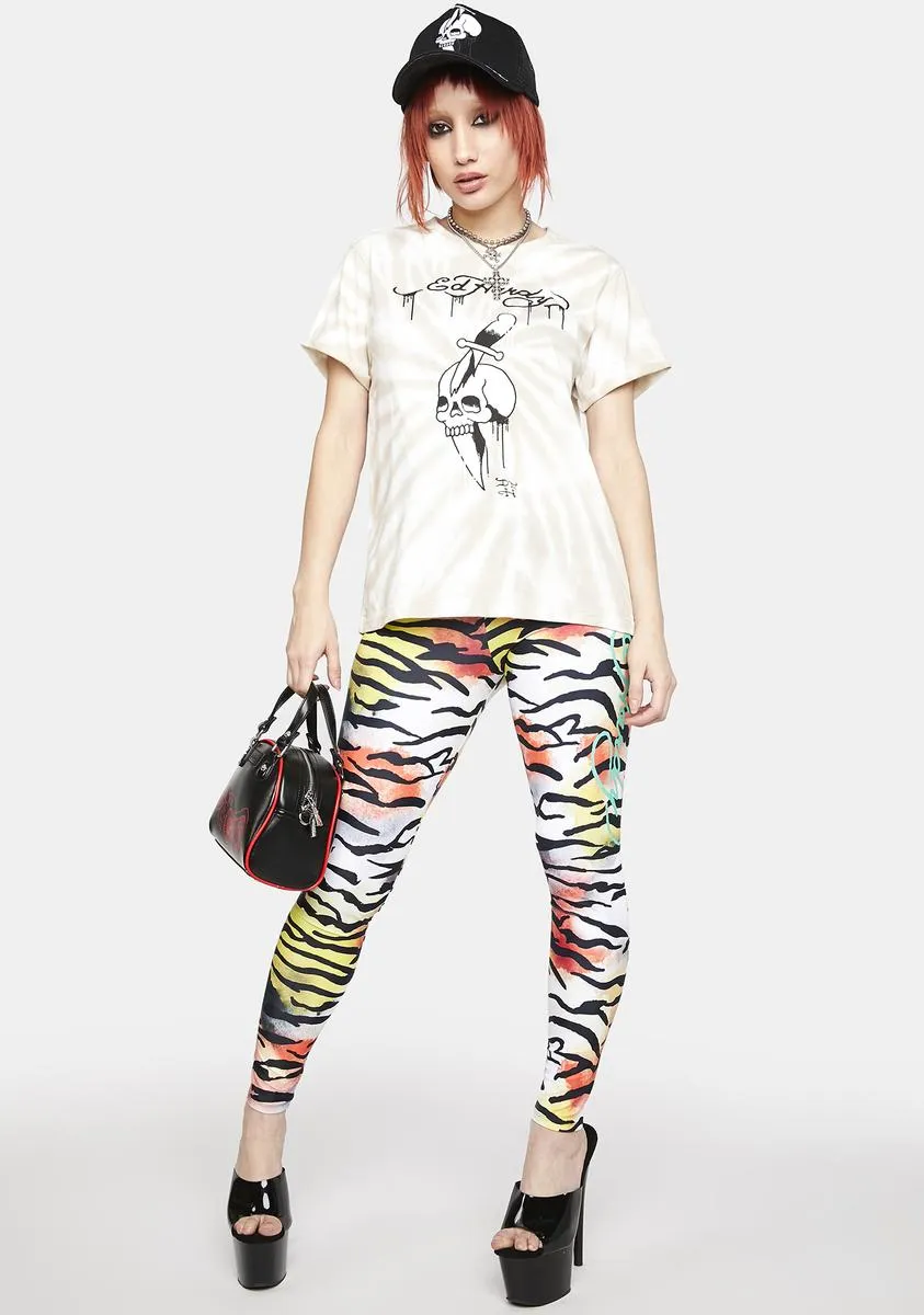 Dagger Skull Tie Dye Graphic Tee sold by Dolls Kill product image thumbnail 3