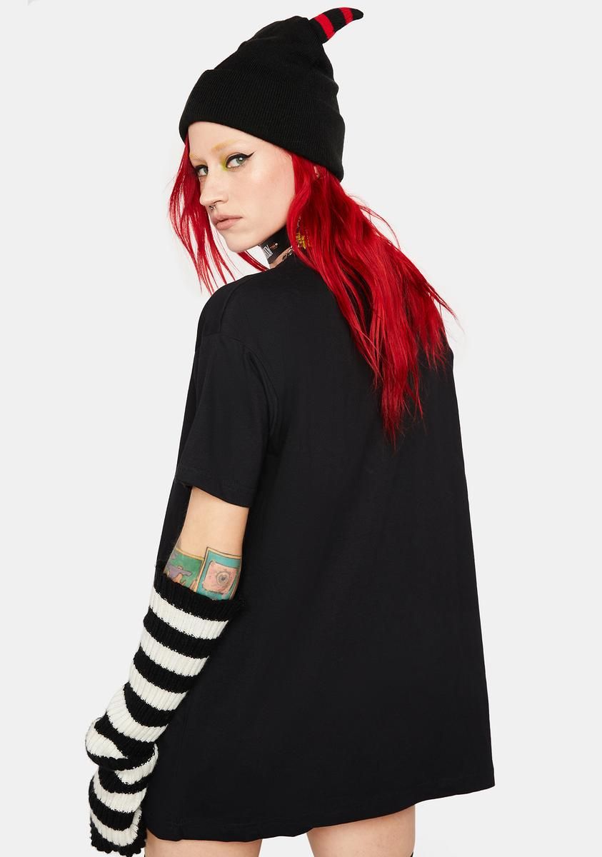 Weed Leaf Oversized Tee sold by Dolls Kill product image thumbnail 4