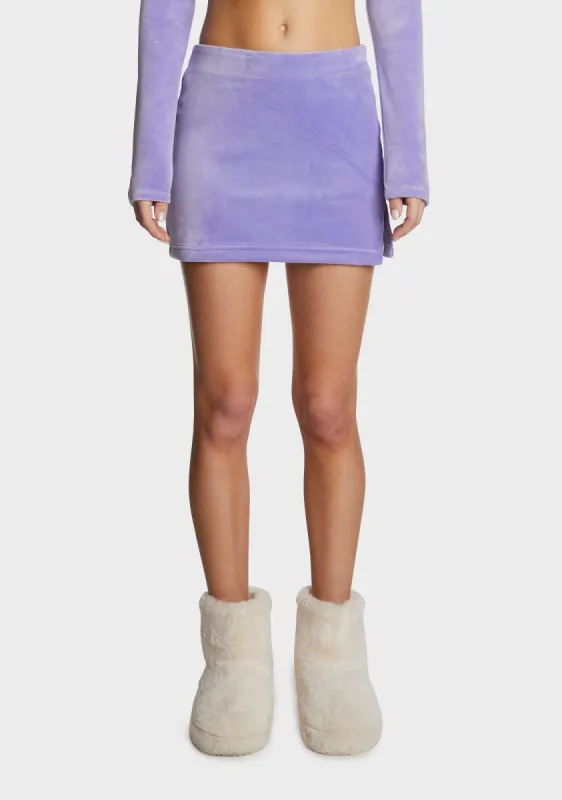 Big Bling Velour Micro Mini Skirt sold by Dolls Kill
