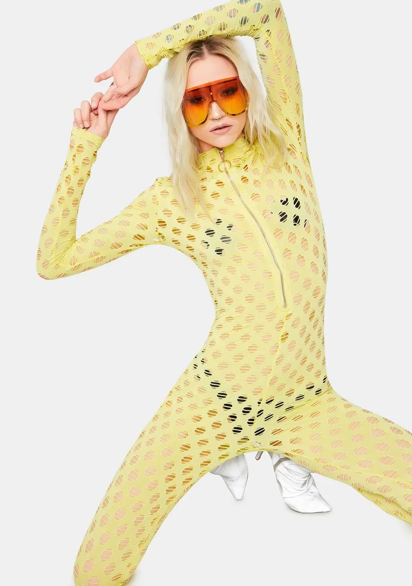 Electric Lavish Lush Fishnet Jumpsuit sold by Dolls Kill product image thumbnail 2