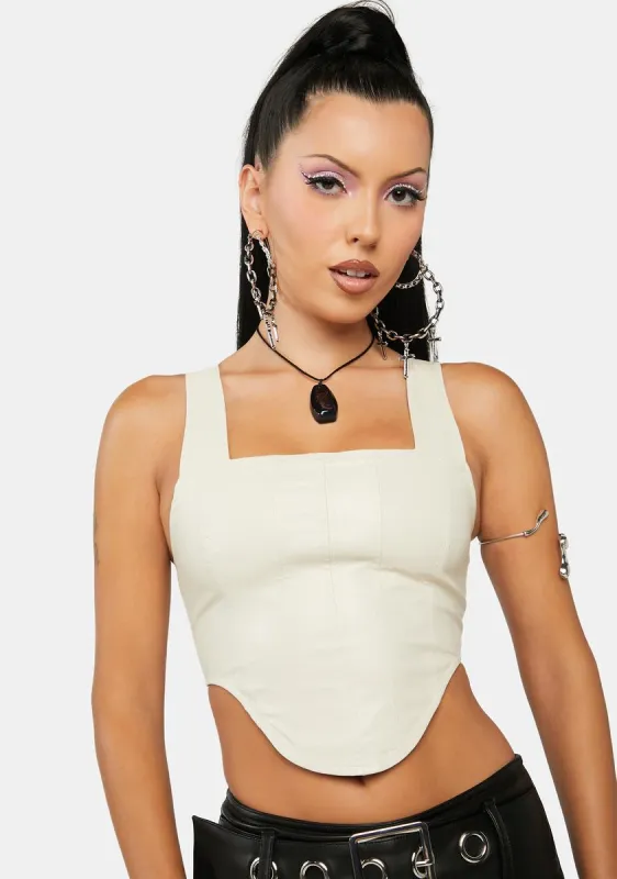 In A Snap Corset Top sold by Dolls Kill