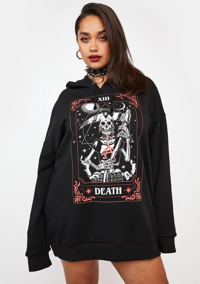 Go Against The Grain Tarot Hoodie sold by Dolls Kill