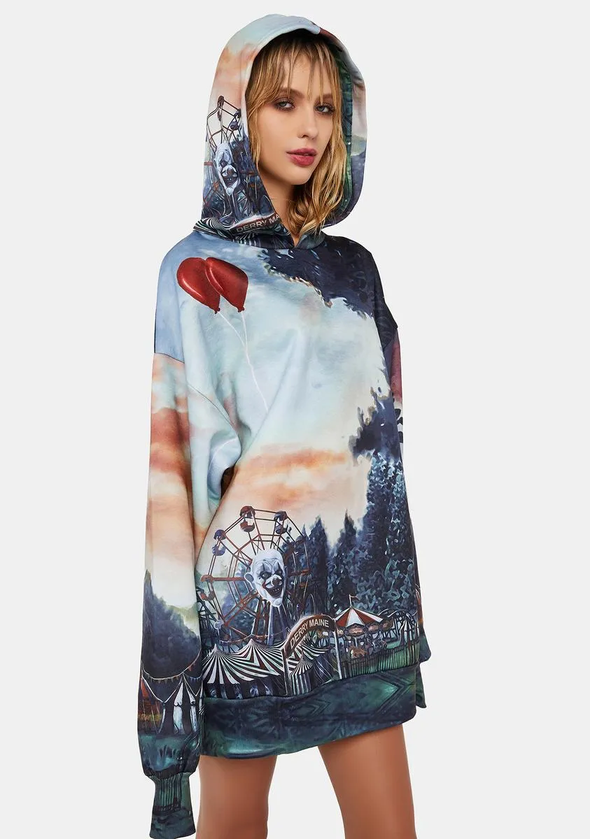 Nightmare Circus Oversized Hoodie sold by Dolls Kill product image thumbnail 2