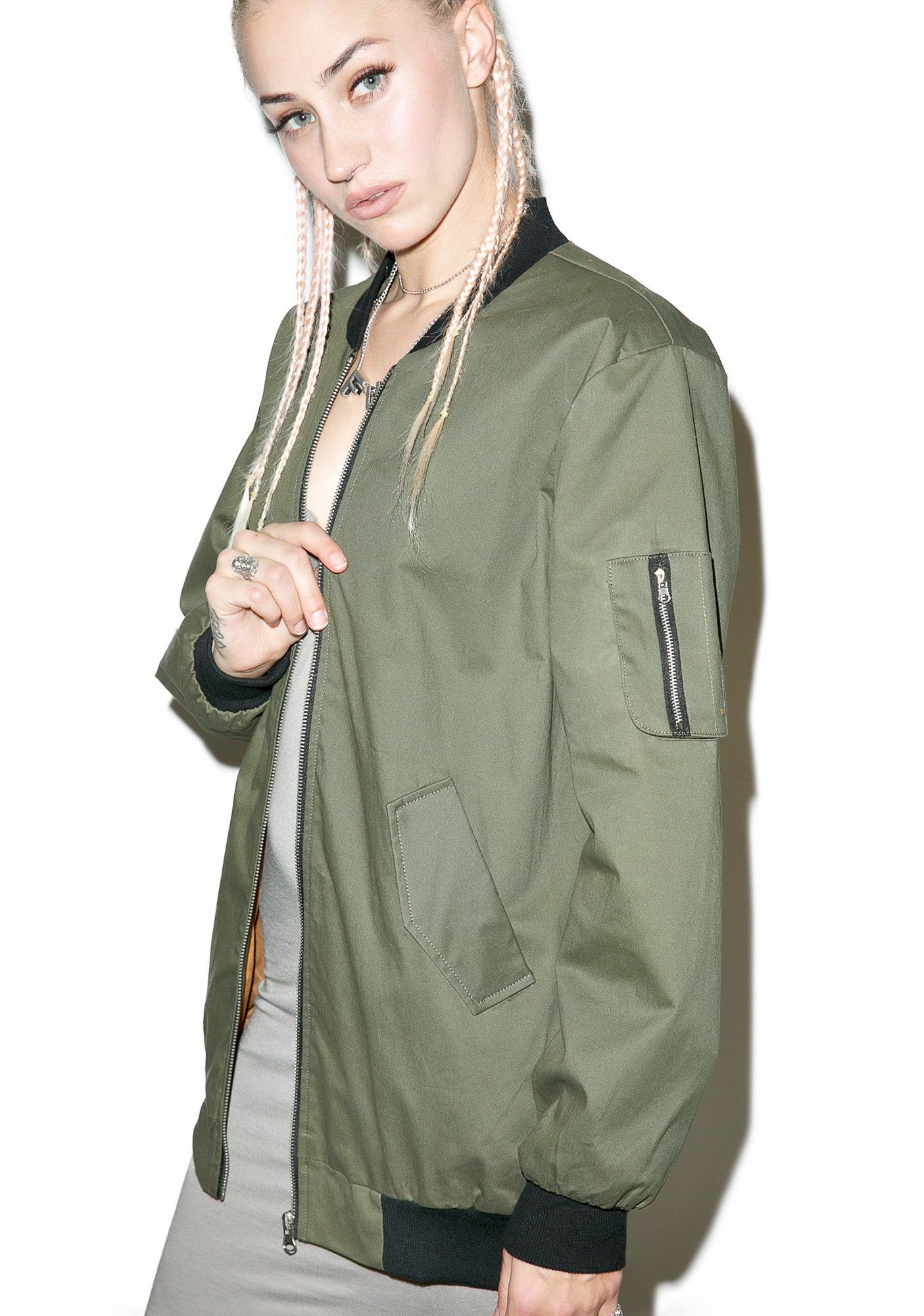 Command No Chance Bomber Jacket sold by Dolls Kill