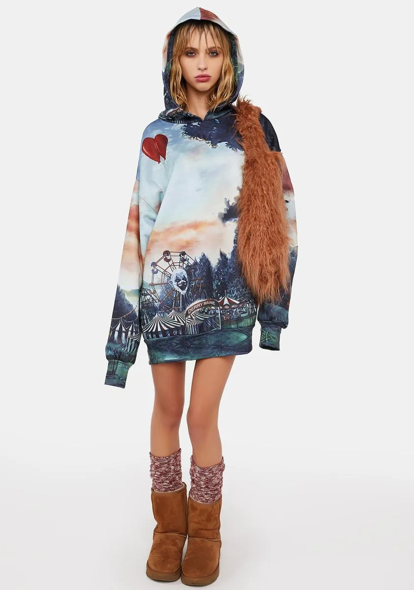 Nightmare Circus Oversized Hoodie sold by Dolls Kill product image thumbnail 3