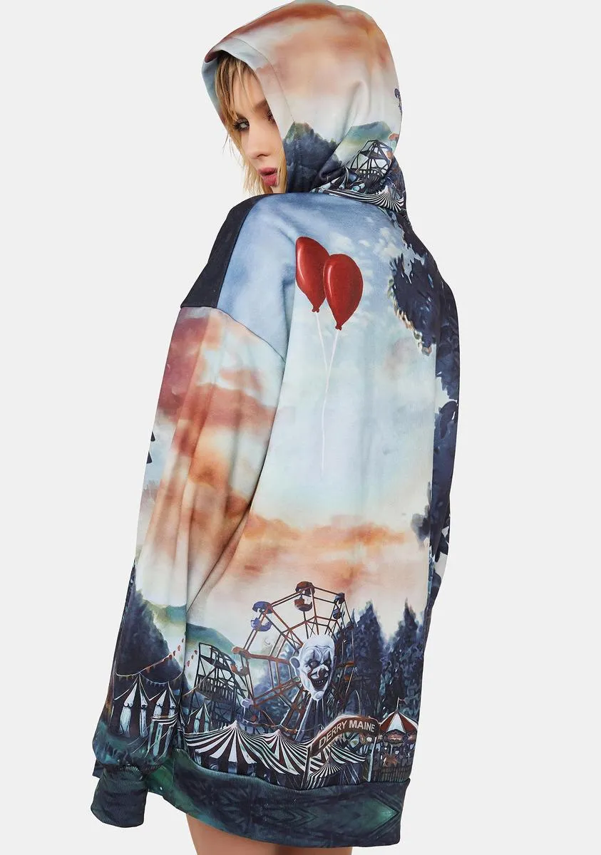 Nightmare Circus Oversized Hoodie sold by Dolls Kill product image thumbnail 4