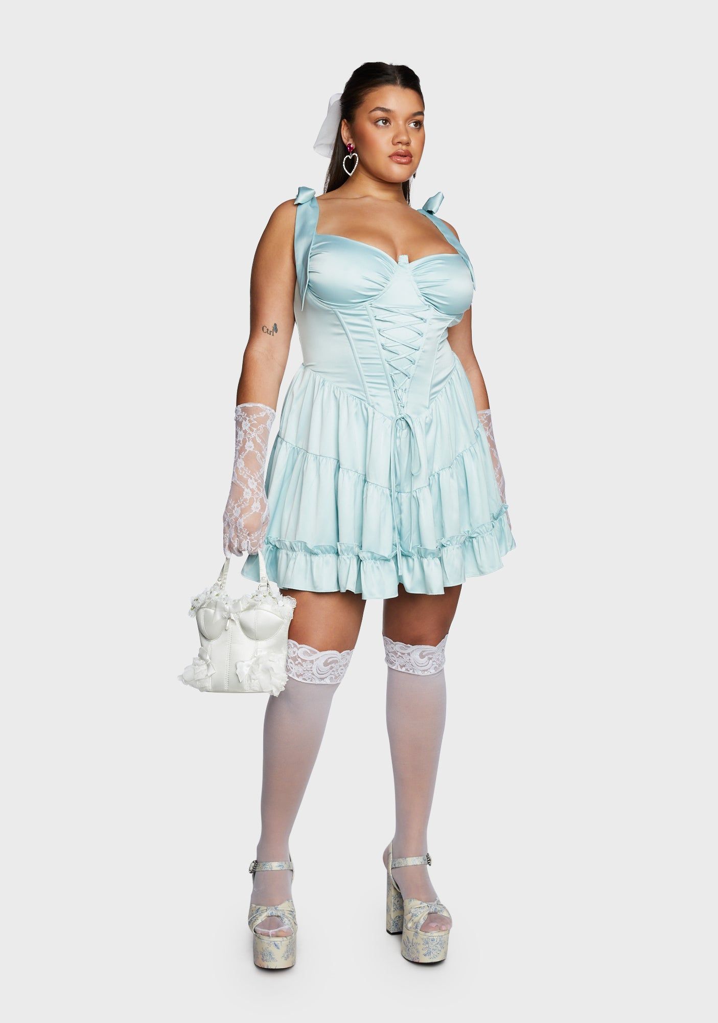 Plus Heir Apparent Mini Dress sold by Dolls Kill product image thumbnail 3