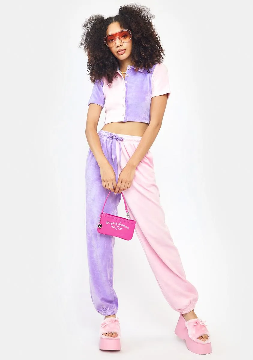 Velour Split Mini Shirt sold by Dolls Kill product image thumbnail 3