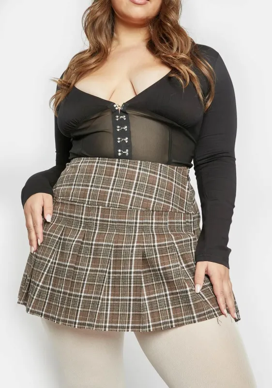 Plus You Really Got Me Mini Skirt sold by Dolls Kill