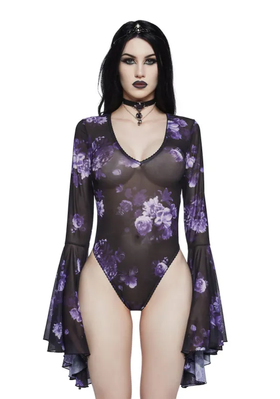 Spiritual Sacrilege Mesh Bodysuit sold by Dolls Kill