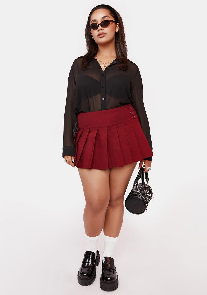 Plus Not Ur Average Chiffon Blouse sold by Dolls Kill product image thumbnail 3