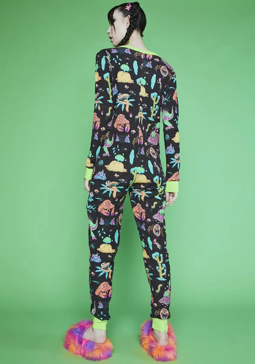 Alien Friends Thermal Onesie sold by Dolls Kill product image thumbnail 4