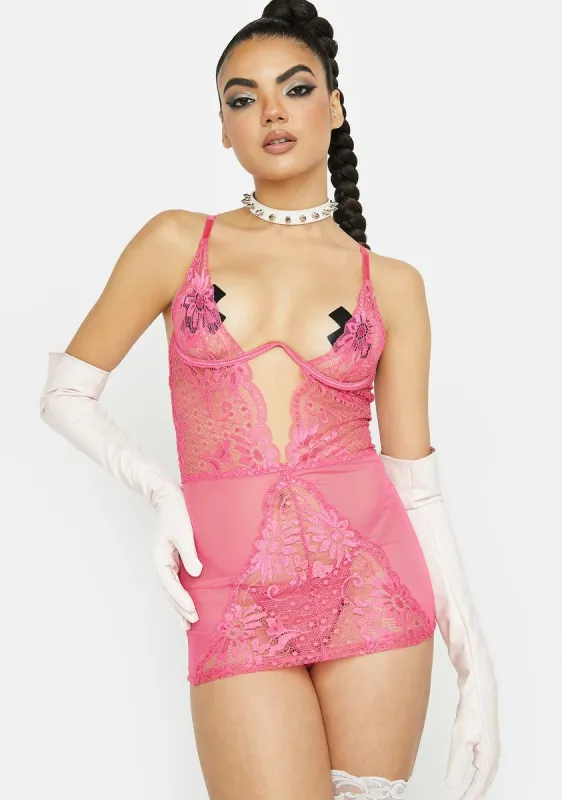Feeling Regal Lace Lingerie Set sold by Dolls Kill