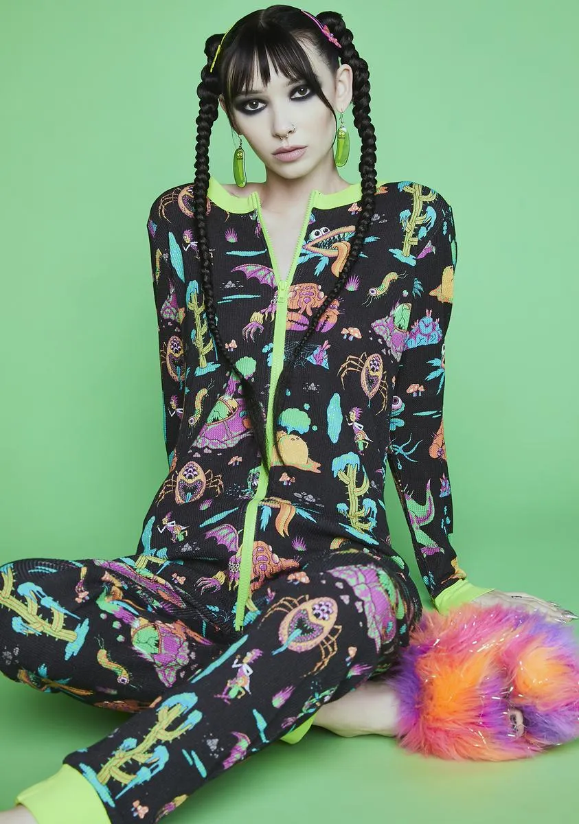 Alien Friends Thermal Onesie sold by Dolls Kill