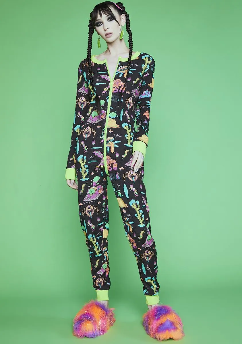 Alien Friends Thermal Onesie sold by Dolls Kill product image thumbnail 2