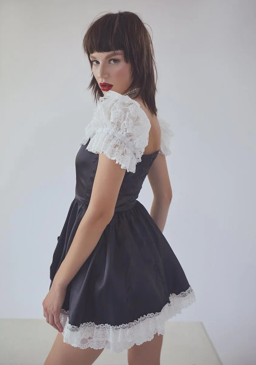 Bad Meets Evil Satin Mini Dress sold by Dolls Kill product image thumbnail 4