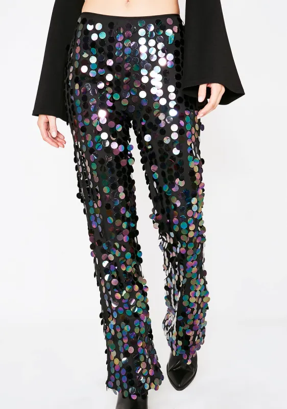 Midnight Moves Sequin Trousers sold by Dolls Kill