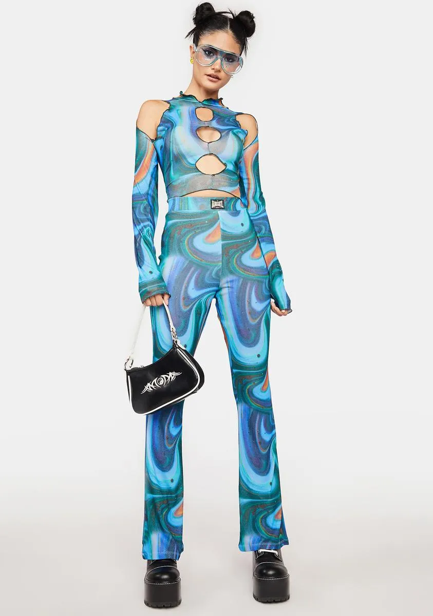 Swirl Print Trousers sold by Dolls Kill product image thumbnail 3