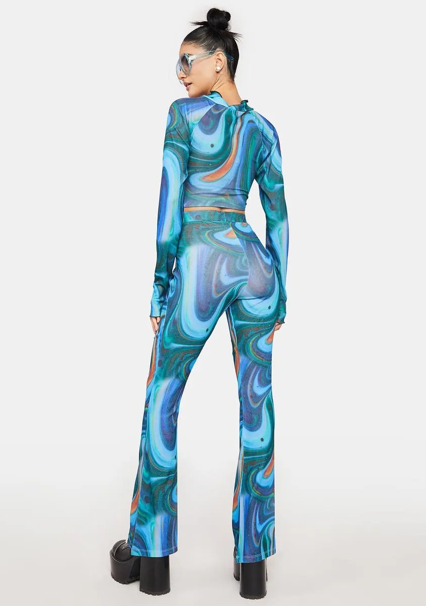 Swirl Print Trousers sold by Dolls Kill product image thumbnail 4