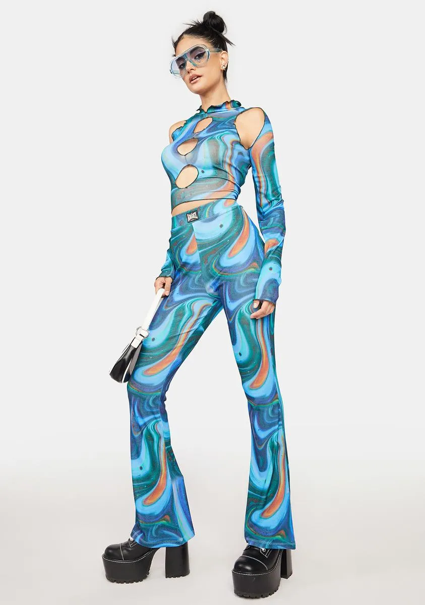 Swirl Print Trousers sold by Dolls Kill product image thumbnail 2