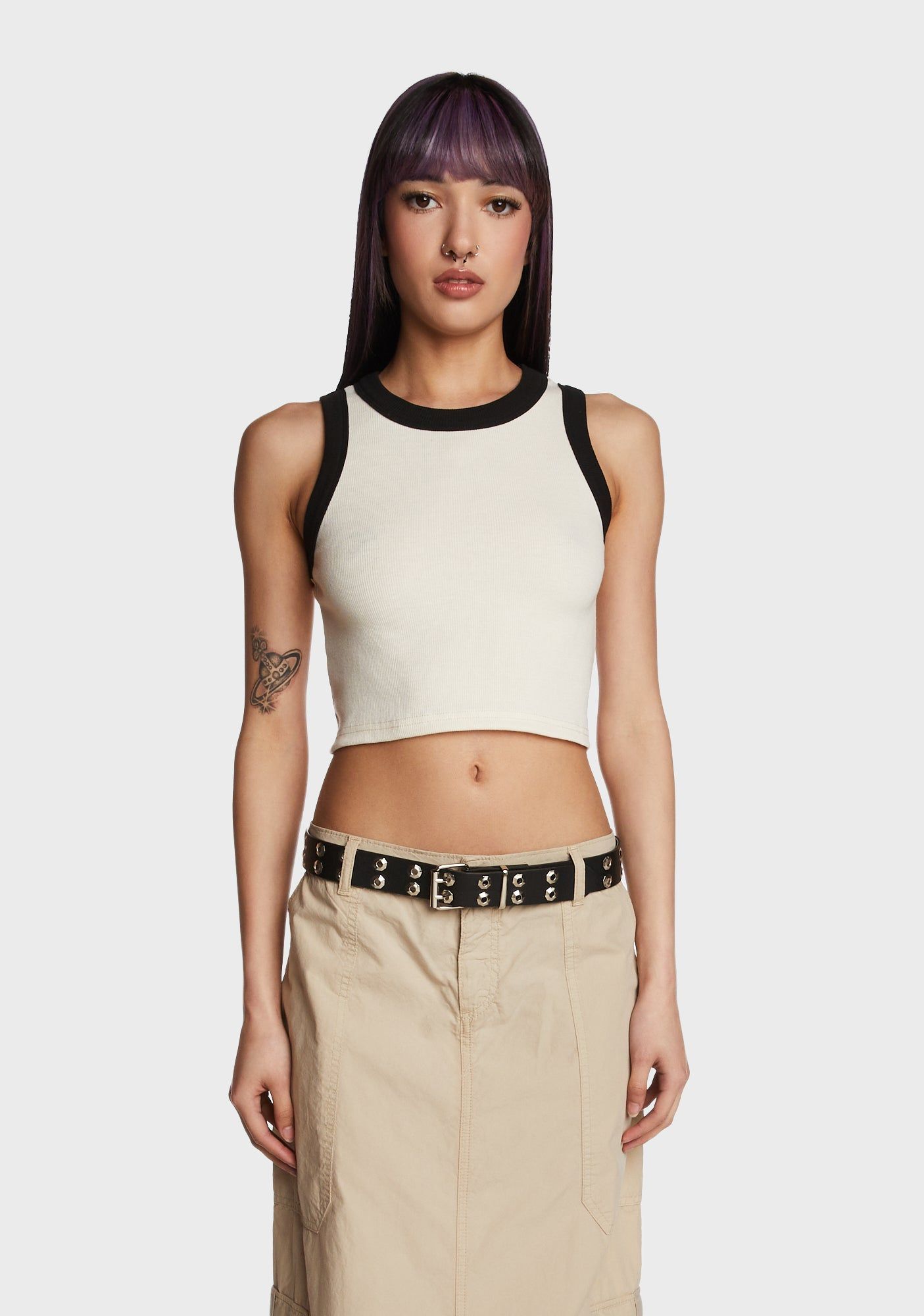 The Favorite Crop Top - White sold by Dolls Kill