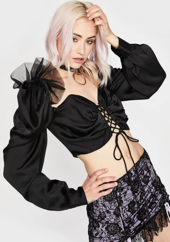 Fool For You Crop Top sold by Dolls Kill
