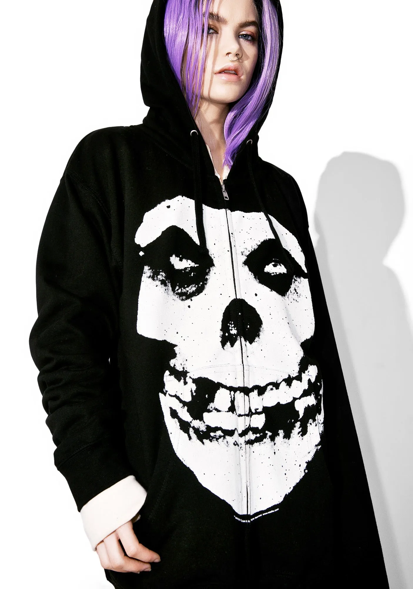 Hybrid Moments Zip-Up Hoodie sold by Dolls Kill product image thumbnail 3
